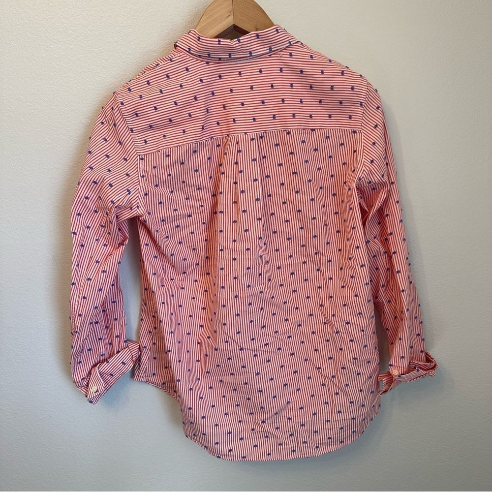 GAP Fitted Boyfriend Button Front Shirt - Picture 4 of 4